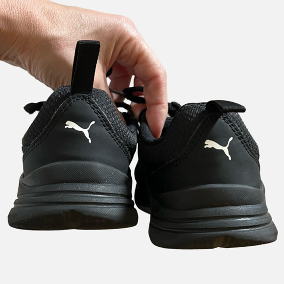 Puma Kid's Sneakers Black-Size 3C - Picture 4 of 9